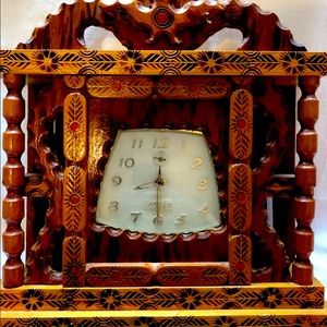 Vintage Wooden Clock Apollo Robert Shaw Handmade